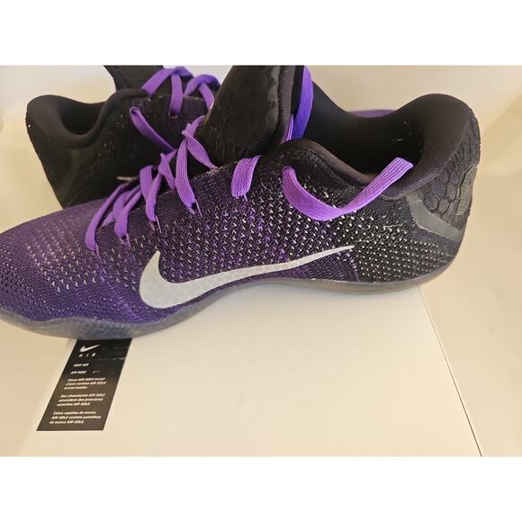 Nike Kobe 11 Elite Low Eulogy Hyper Grape Basketball Mens 822675-510 Size 10 - Picture 6 of 12